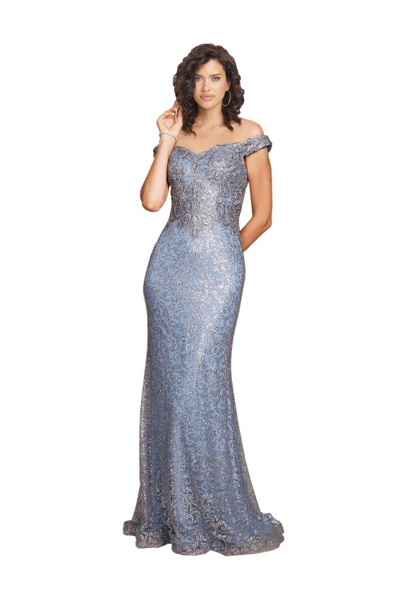 Sequin Long Off the Shoulder Mermaid Formal Evening Gown / Prom Dress / Bridesmaid Dress Sudbury