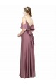 Silk like Satin Low Back Long Off the Shoulder Sheath Formal Evening Gown / Prom Dress / Bridesmaid Dress Sudbury