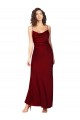 Silk like Satin Low Back Long Cowl Neck Sheath Black Tie Evening Gown / Prom Dress / Bridesmaid Dress Sudbury