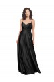 Silk like Satin Low Back Long V-Neck A-Line Formal Dress / Bridesmaid Dress Sudbury