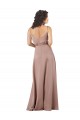 Silk like Satin Long V-Neck A-Line Formal Evening Gown / Bridesmaid Dress Sudbury