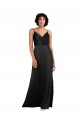 Silk like Satin Long V-Neck Column Formal Evening Gown / Prom Dress / Bridesmaid Dress Sudbury