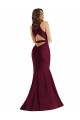 Silk like Satin Open Back Long V-Neck Mermaid Formal Plus Size Evening Gown / Prom Dress / Bridesmaid Dress Sudbury