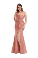 Silk like Satin Long One Shoulder Mermaid Black Tie Plus Size Evening Gown / Prom Dress / Bridesmaid Dress Sudbury