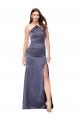 Silk like Satin Low Back Long Halter Neck Mermaid Formal Evening Gown / Prom Dress / Bridesmaid Dress Sudbury