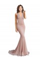 Spandex Low Back Long V-Neck Mermaid Formal Evening Gown / Prom Dress / Bridesmaid Dress Sudbury