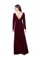 Spandex V-Back Long V-Neck Sheath Prom Dress / Bridesmaid Dress Sudbury