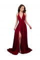 Spandex Open Back Long Halter Neck A-Line Black Tie Evening Gown / Prom Dress / Bridesmaid Dress Sudbury