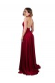 Spandex Open Back Long Halter Neck A-Line Black Tie Evening Gown / Prom Dress / Bridesmaid Dress Sudbury