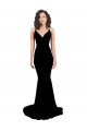 Spandex Open Back Long V-Neck Mermaid Formal Evening Gown / Prom Dress / Bridesmaid Dress Sudbury