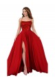 Spandex & Lace Criss Cross Open Back Long Spaghetti Straps A-Line Semi Formal Evening Dress / Prom Dress / Bridesmaid Dress Sudbury