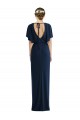 Spandex Open Back Long Bateau Neck Sheath Semi Formal Evening Dress / Prom Dress / Bridesmaid Dress Sudbury