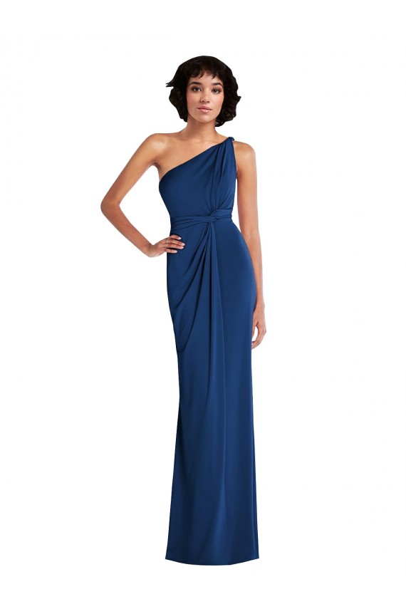 Spandex Long One Shoulder Sheath Semi Formal Evening Dress / Prom Dress / Bridesmaid Dress Sudbury