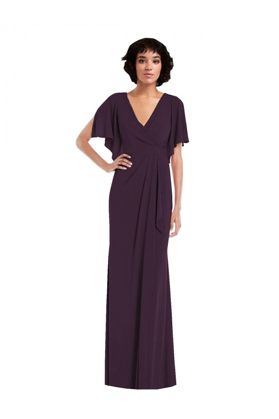 Spandex Long V-Neck Sheath Formal Evening Gown / Prom Dress / Bridesmaid Dress Sudbury