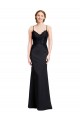 Stretch Crepe Low Back Long Spaghetti Straps Mermaid Prom Dress / Bridesmaid Dress Sudbury