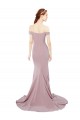 Stretch Crepe Sweep Train Off the Shoulder Mermaid Bridesmaid Dress / Evening Dress Sudbury