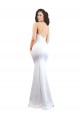 Stretch Crepe Low Back Long Spaghetti Straps Mermaid Black Tie Evening Gown / Prom Dress / Bridesmaid Dress Sudbury