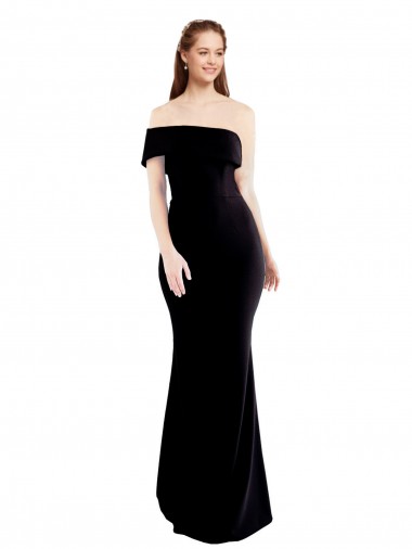 Stretch Crepe Keyhole Back Long One Shoulder Mermaid Formal Evening Gown / Prom Dress / Bridesmaid Dress Sudbury
