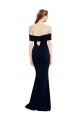 Stretch Crepe Keyhole Back Long Off the Shoulder Mermaid Formal Dress / Bridesmaid Dress Sudbury