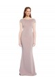 Stretch Crepe Tie Back Long Boat Neck Mermaid Formal Evening Gown / Prom Dress / Bridesmaid Dress Sudbury