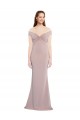 Stretch Crepe Keyhole Back Long Off the Shoulder Mermaid Formal Evening Gown / Prom Dress / Bridesmaid Dress Sudbury