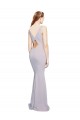 Stretch Crepe Keyhole Back Long V-Neck Mermaid Formal Evening Gown / Prom Dress / Bridesmaid Dress Sudbury
