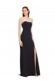 Stretch Crepe Low Back Long Strapless Dark Navy A-Line Formal Evening Gown / Prom Dress / Bridesmaid Dress Sudbury