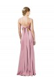 Stretch Crepe Open Back Long Spaghetti Straps Sheath Formal Evening Gown / Prom Dress / Bridesmaid Dress Sudbury