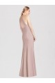 Stretch Crepe Open Back Long Halter Neck Trumpet Semi Formal Evening Dress / Bridesmaid Dress Sudbury