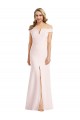 Stretch Crepe Long Off the Shoulder Trumpet Bridesmaid Dress / Evening Dress Sudbury