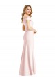Stretch Crepe Long Off the Shoulder Trumpet Bridesmaid Dress / Evening Dress Sudbury