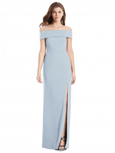 Stretch Crepe Long Off the Shoulder Trumpet Formal Dress / Bridesmaid Dress Sudbury