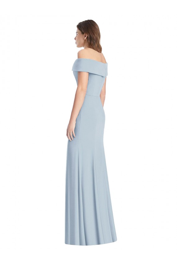 Stretch Crepe Long Off the Shoulder Trumpet Formal Dress / Bridesmaid Dress Sudbury