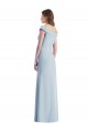 Stretch Crepe Long Off the Shoulder A-Line Black Tie Evening Gown / Bridesmaid Dress Sudbury