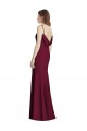 Stretch Crepe Open Back Long Bateau Neck Trumpet Semi Formal Evening Dress / Bridesmaid Dress Sudbury