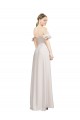 Stretch Crepe Long Off the Shoulder Red A-Line Formal Evening Gown / Prom Dress / Bridesmaid Dress Sudbury