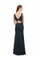 Stretch Crepe Open Back Long Bateau Neck Mermaid Prom Dress / Bridesmaid Dress Sudbury
