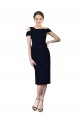 Stretch Crepe Cocktail Length Off the Shoulder Mermaid Formal Evening Gown / Prom Dress / Bridesmaid Dress Sudbury