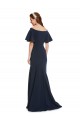 Stretch Crepe Long Off the Shoulder Dark Navy Mermaid Bridesmaid Dress / Formal Dress Sudbury
