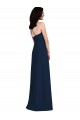 Stretch Crepe Criss Cross Open Back Long Halter Neck Trumpet Semi Formal Evening Dress / Bridesmaid Dress Sudbury