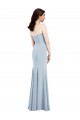 Stretch Crepe Low Back Long V-Neck Trumpet Bridesmaid Dress / Evening Dress Sudbury