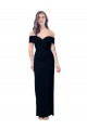 Stretch Crepe Long Off the Shoulder Black Mermaid Formal Dress / Bridesmaid Dress Sudbury