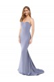 Stretch Crepe Low Back Long Sweetheart Smoke Blue Mermaid Formal Evening Gown / Prom Dress / Bridesmaid Dress Sudbury