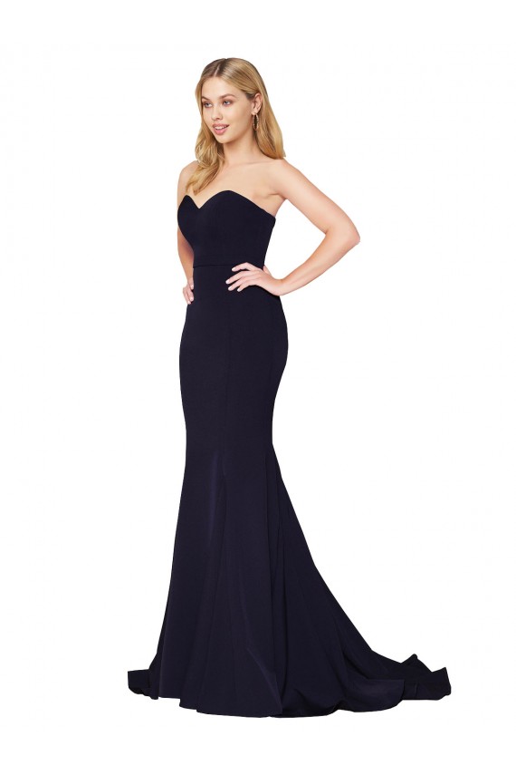 Stretch Crepe Sweep Train Sweetheart Mermaid Formal Evening Gown / Prom Dress / Bridesmaid Dress Sudbury