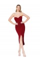 Stretch Crepe Knee Length Sweetheart Mermaid High Low Evening Gown / Prom Dress / Bridesmaid Dress Sudbury