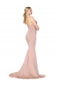 Stretch Crepe Low Back Long Sweetheart Mauve Mermaid Formal Dress / Bridesmaid Dress Sudbury