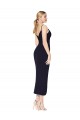 Stretch Crepe V-Back Knee Length Spaghetti Straps Mermaid Formal Dress / Bridesmaid Dress Sudbury