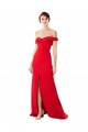 Stretch Crepe Long Off the Shoulder A-Line Bridesmaid Dress / Evening Dress Sudbury