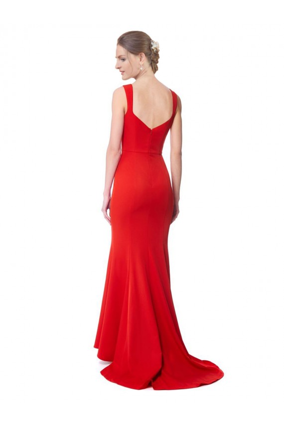 Stretch Crepe Long Sweetheart Red Mermaid Formal Evening Gown / Prom Dress / Bridesmaid Dress Sudbury