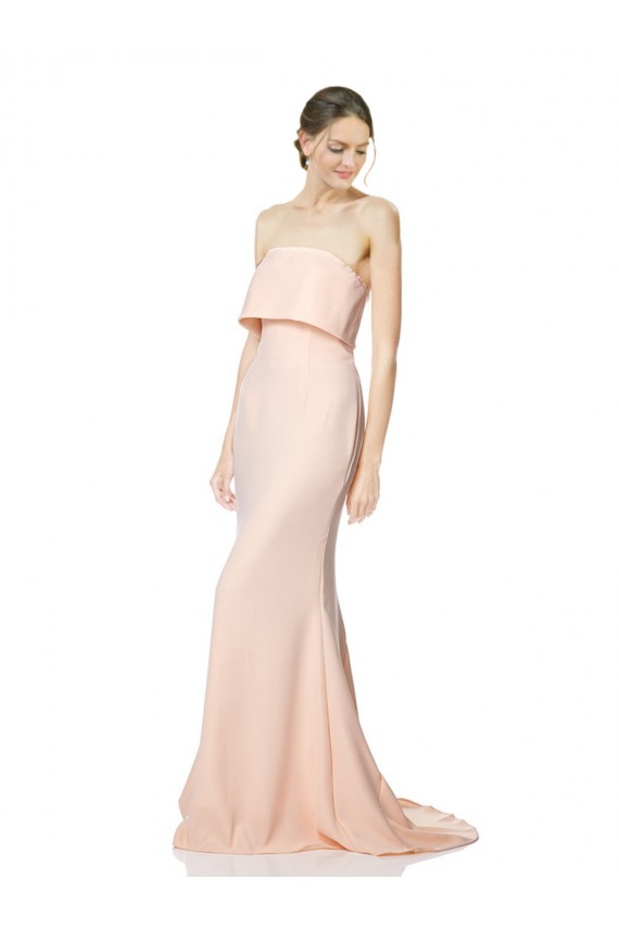 Stretch Crepe Long Strapless Mermaid Black Tie Evening Gown / Prom Dress / Bridesmaid Dress Sudbury